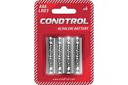   Щелочная батарея Condtrol AAA LR03 4шт