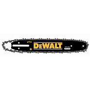 Шина направляющая DeWALT DT20668 (длина шины 8"/20см, шаг 3/8", паз 1.1мм, 34зв., цепь, 0.42кг)