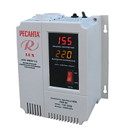 Стабилизатор Ресанта АСН-1500Н/1-Ц LUX (Цифрового типа, 220В, 1.5кВт, Вр. отклика 20мс, точность 8%, 2 розетки, настенное расположение)