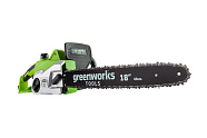 Электропила GREENWORKS GCS2046 (2кВт, шина 18"/45см, цепь 3/8" 1.3мм 63зв, 5.4кг)