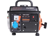 Генератор бензиновый PATRIOT GRS 950 PATRIOT (220В +12В, 0.65/0.8кВт, 2Т, 2лс, 62дБ, ручной старт, бак 4.2л, 15.4кг)